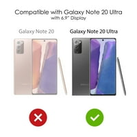 Distinconknk Clear Shootofofoff Hybrid futrola za Galaxy Note Ultra - TPU branik akrilni zaštitni ekran