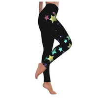 Ženske nogavice Stretne hlače Žene modne leptir Print Yoga hlače plus veličina casual visoke sportske