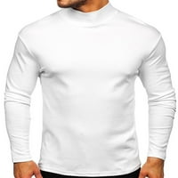 Avamo muškarci vrhovi dugih rukava T majice Jednobojna majica za majicu Držite topla bluza Ležerna pulover