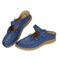 Sandale za žene Dressy ljetni modni vintage cvijeće papuče na sandalu plava 38