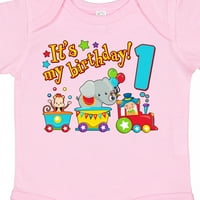Inktastic To je moj rođendanski krug voz 1. rođendanski poklon dječak baby ili baby girl bodysuit