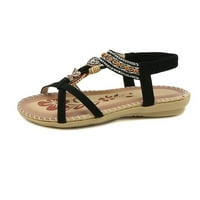 Gnobogi boemske sandale Ženske ljetne casual udobne cipele peep-noe plaže sandale za žene na plaži za