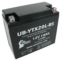 Zamjena baterije UB-YTX20L-BS za Kawasaki ZG1000-a Concours CC motocikl - tvornički aktivirani, bez