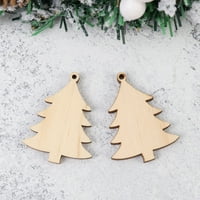 Božićni drveni viseći drveni izrezi poklon za božićno oblikovanje oblika privjesak za obrt ukras božićna