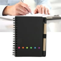 Notebook, Inovativni dizajn Double COIL praktični olovka za umetanje prozirne časopise naljepnica za