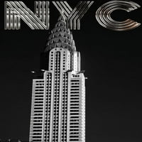 New York City Chrysler zgrada piševši časopis za crtanje Meke korice Sir Michael Huhn
