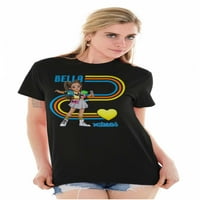 Pop heart bella love crtić ženska grafička majica majica ties brisco brendovi 5x