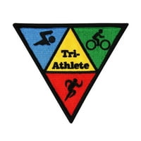 Triathlon Tri-sportaš Sport Patch Swim ciklus Pokrenite sudionici Iron-on Applique