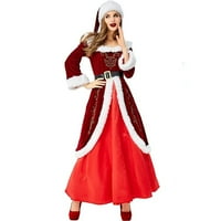 Haljina dame claus, haljina Santa Claus, veličine jedan pojas i šešir