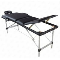 Lowestbest Fold Podesivi masažni krevet, prenosiva tablica za masažu za bodybuilding, spa centar za