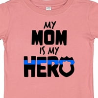 Inktastic moja mama je moj junak Policijski oficir Porodični poklon dječaka ili majica za bebe