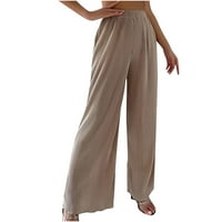 Gathrrgyp Capri pantalone plus veličina za žene, modni ženski proljetni i ljetni svestrani široki noga