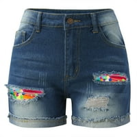Ženske ljetne kratke hlače traperice tanke rupe hlače sa džepovima