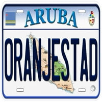 Aruba Oranjestad Custom Caribbean Novelty Autoberinska ploča
