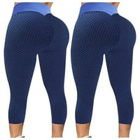 Iopqo joga hlače ženske rastezanje joge gamaše fitness trčanje teretane sportske pantalone plave m