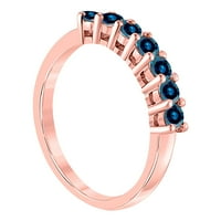 0. CT Stone Blue Diamond Wedding zaručnički prsten za žene -10k zlato