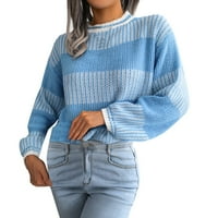Nendm dukserica Works Honens Turtleneck prugasti kabl dugih rukava pleteni pulover džemper pamuk kapuljač