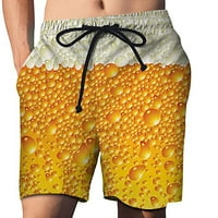 Ženske kratke hlače Ležerne prilike za muškarce Direktor Specijalno smiješno ispis festival piva Plaža casual hlača za hlače Smanjena žuta XXL