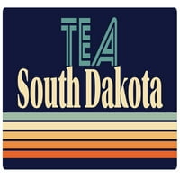 Čaj Južni Dakota Vinil naljepnica za naljepnicu Retro dizajn