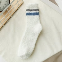 Dyfzdhu čarape za žene Djevojke Coral Socks uzorak Novost Slatka koraljne čarape prugaste čarape