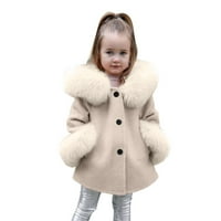 Djevojke za dijete Zimske vjetroottne jakne Dječje jakna s kapuljačom