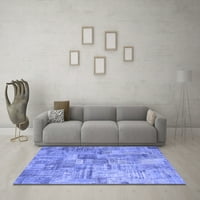 Ahgly Company Zatvoreni kvadratni patchwork plavi prelazni prostirci, 3 'kvadrat