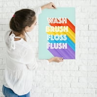 Americanflat perilica četkica Floss Flush by Elena David Art Art Print