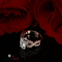 1. CT okrugli rez stvarni prirodni dijamant si1-si J-k 18k Rose White Gold Remise Remise Vjenčanje Izjava