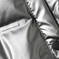 Penkiiy MenSove Ležerne prilike zadebljanje sa zatvaračem Zipper Držite topla jaknu Kaputi TUXEDO set