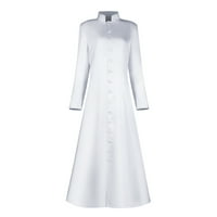 Kaputi za žene za žene Žena Čvrsta dugih rukava haljina kostim Cosplay Chaplaincy kaput