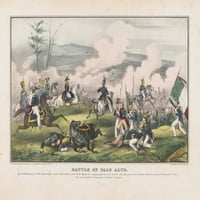 Ispis: Bitka u Palo Alto - 8. maja 1846., između Amerikanaca, ispod