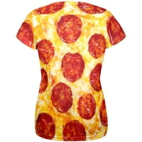 Kostim pizze feferone po cijeloj ženskoj majici - X-Veliki