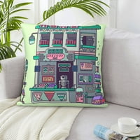 Dekorativni jastuk, piksel shop robot kvadratni kauč na razvlačenje ukrasnog pletenice, 22 x22