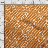 Onuone viskoza šifon narančasta tkanina djeca DIY odjeća za preciziranje tkanine tiskane tkanine širokog