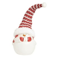 Savremeni dom živi 12,25 kratki snjegović sa pletenom hat božićnom figuricom