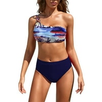Umitay Womens SwimsuitsŽenski modni privlačni vrat Halter tanke kaiševe Split kupaći kostim