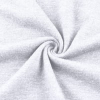 Ženski vrhovi Ženski posadski rukav grafički otisci Ladies majice Ljetne košulje za žene bijele m