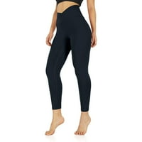 Široke pantalone za noge za žene Ležerne prilike ljetni poprečno struk joga gamaše sa unutrašnjim džepom