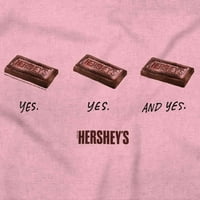 Hershey's Chocolate Candy Da Molimo ženska majica Dame Tee Brisco Marke 3x
