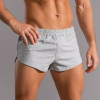 Babysbule muški kratke hlače za muškarce Čvrsti pamuk tri točke hlače Sportske elastične kratke hlače