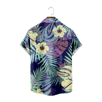Cvijet šarene casual majica kratkih rukava Havajska vrhunska plaža Print Fashion Muška havajska majica,