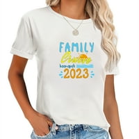 Porodično krstarenje Kaanapali odmor Moderan grafički majica za žene - ljetni vrh kratkih rukava sa