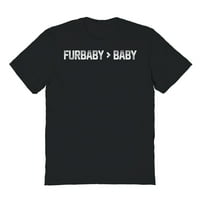 Furbaby baby humor grafički crna muška pamučna majica