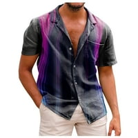 Havajska odjeća za odmor Ljeto Novo muško tiskovina Slim Fit košulja Velika modna casual majica s kratkim