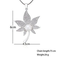 Heiheiup modni korejski stil ogrlica od ogrlice za dijamant biserne javorove javorove duge ženske ogrlice