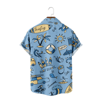 Muške djece Havajske majice Kratki rukav klasični tiskani majica Funky Bluze za dječake 5- godina