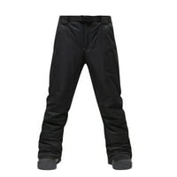 Unizirane vjetrootporne hlače s snegama od poliestera Black XL