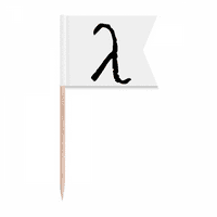 Grčka abeceda Lambda Black Capklicke zastava za označavanje oznaka za zabavu