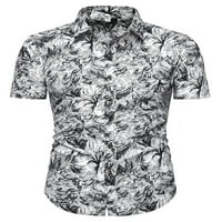 Prednjeg swlilish clubwear havajska majica za muškarce Hipster s kratkim rukavima Šifrice za zabavu