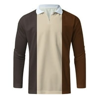 Aaimomet Polo majice za muškarce Ležerne prilike Jesen zimska košulja s dugim rukavima od tiskanih majica